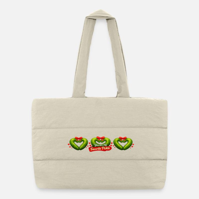Tu es mon cœur de concombre préféré Sac shopping matelassé