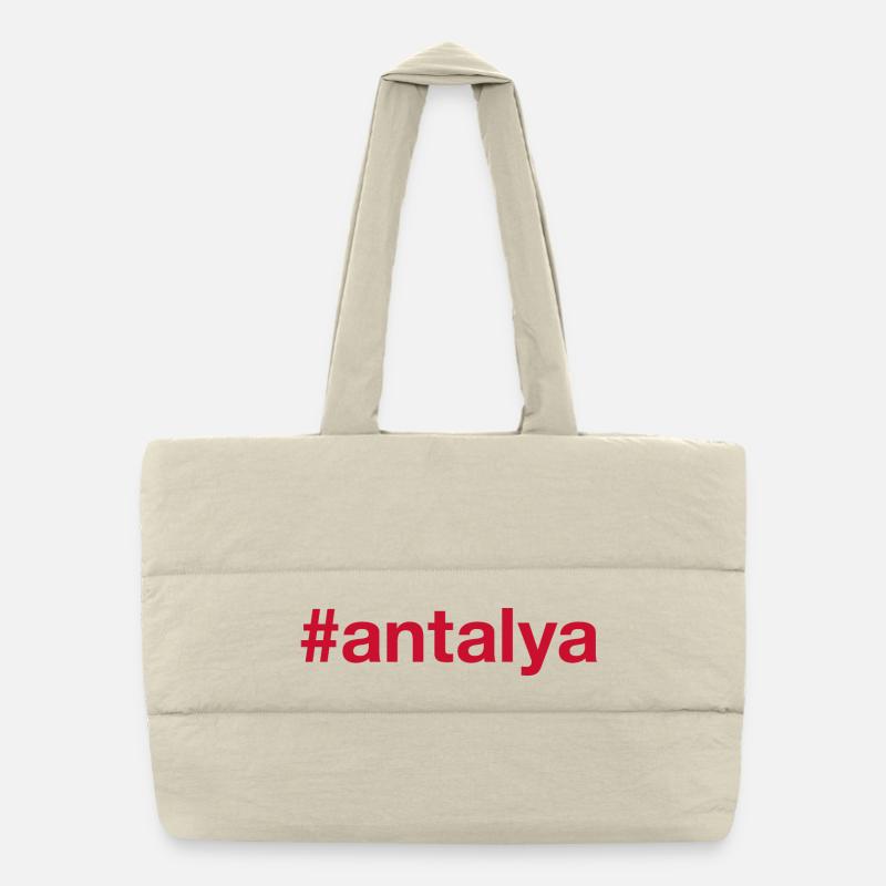 ANTALYA Hashtag Turkey Türkei Puffer-Einkaufstasche