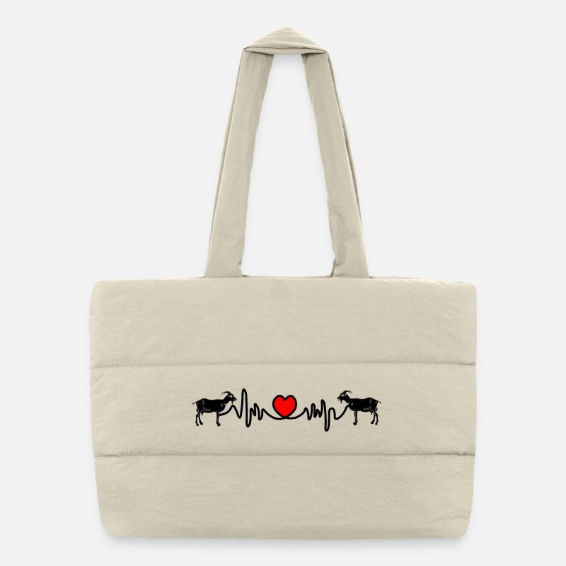 Cardio de chèvre Sac shopping matelassé