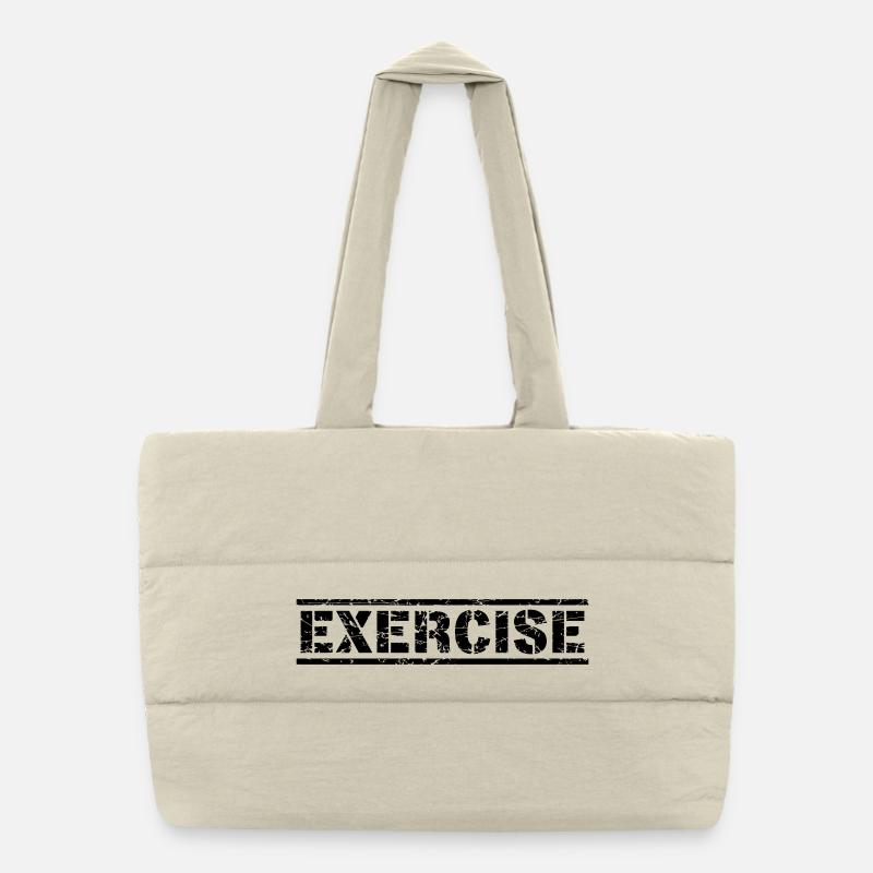 Exercise Puffer-Einkaufstasche