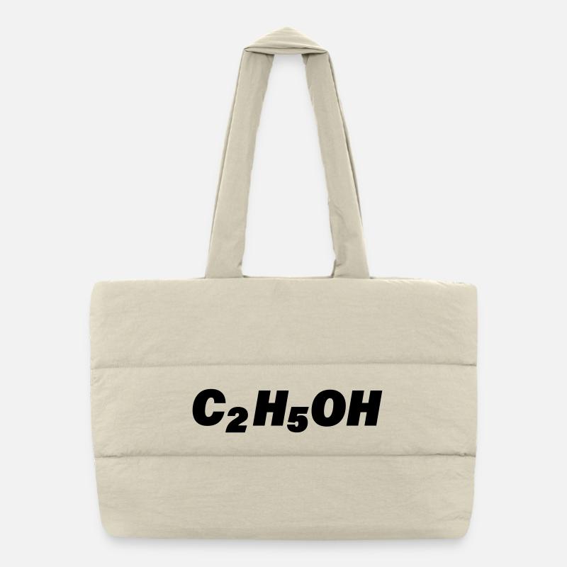 C2H5OH Sac shopping matelassé