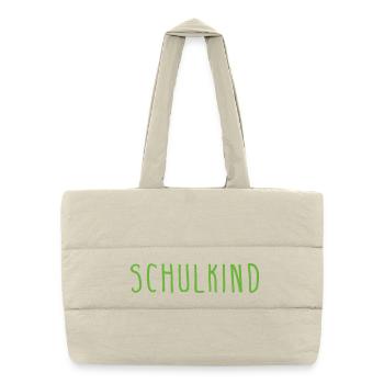 schulkind - Puffer-Einkaufstasche - Naturweiß - Vorne