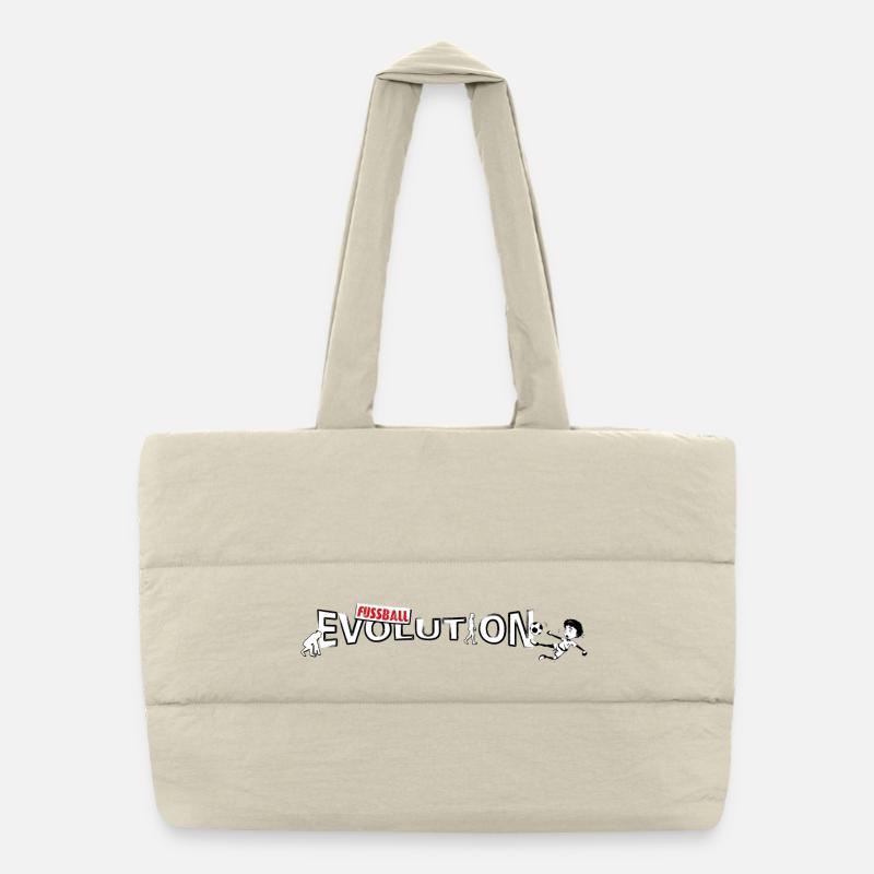 Évolution du football | Conception évolutive Sac shopping matelassé