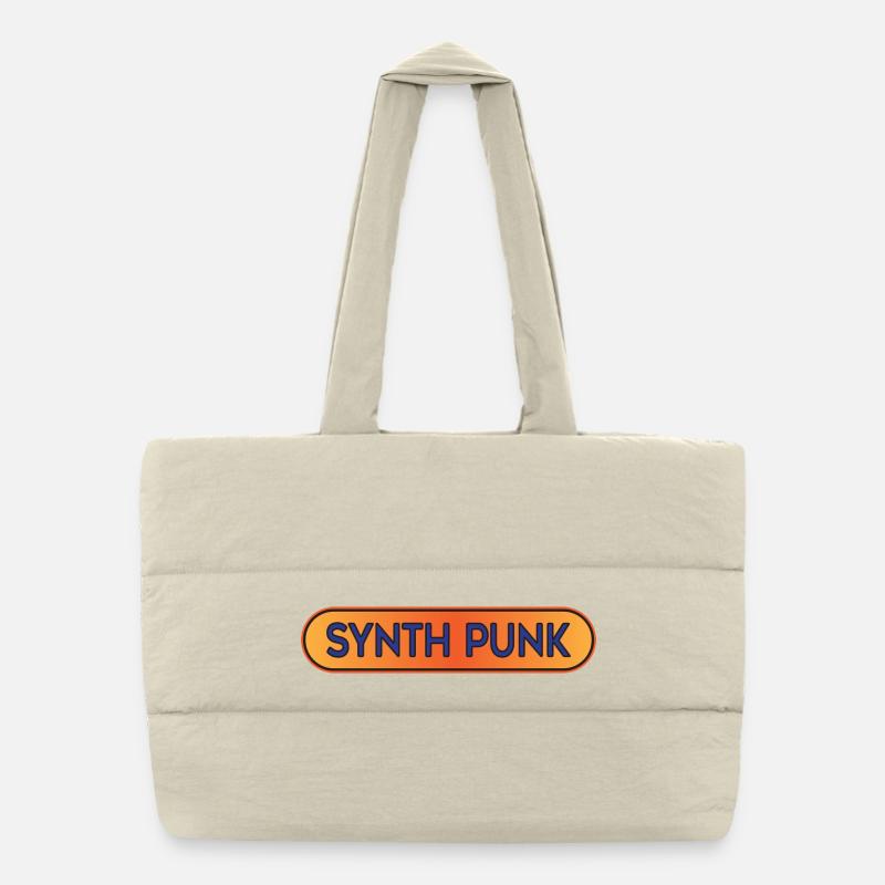 Synth Punk Crest Sac shopping matelassé
