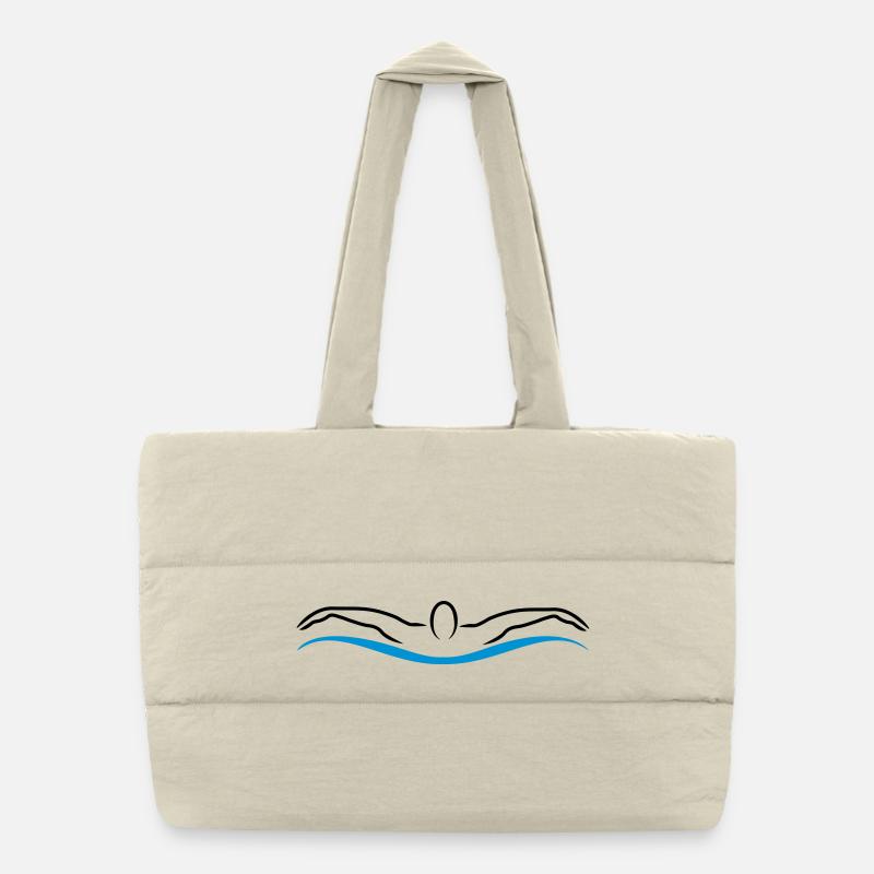 schwimmen Puffer-Einkaufstasche
