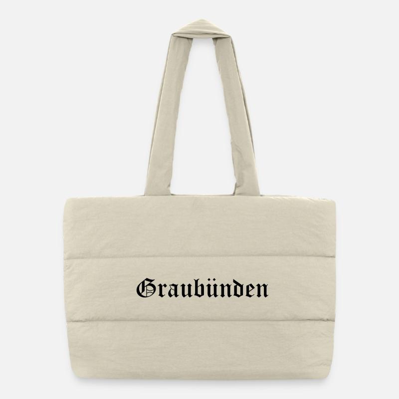 Graubünden Puffer Shopping Bag