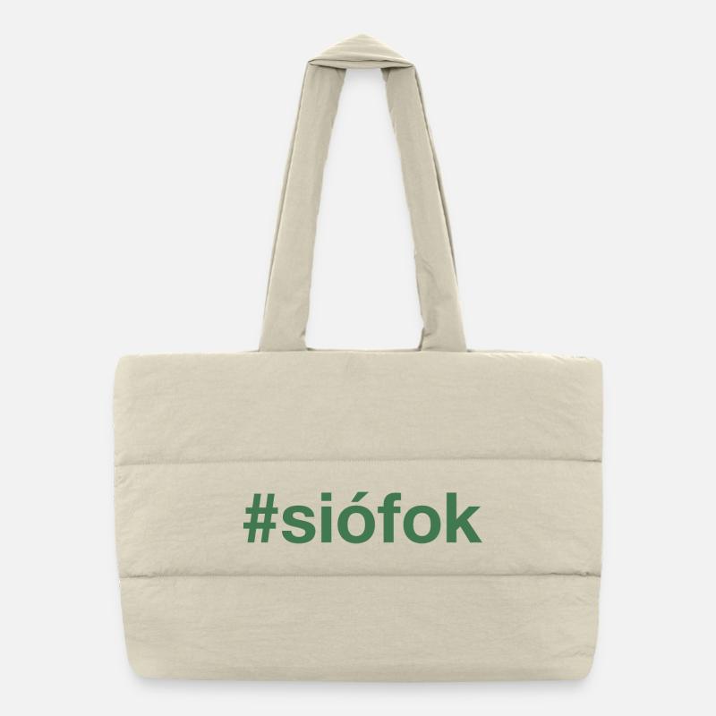 SIOFOK Hongrie Ungarn Hashtag Sac shopping matelassé