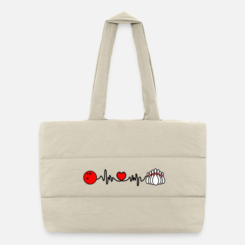 Bowling-Cardio-Herzfrequenz Puffer-Einkaufstasche