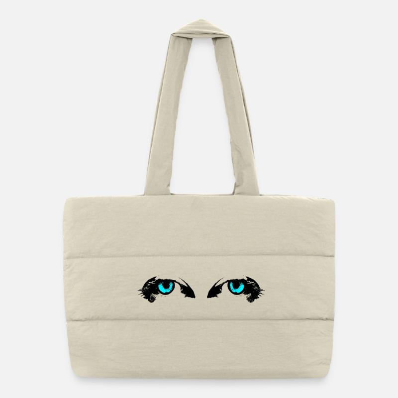 Eyes Puffer-Einkaufstasche