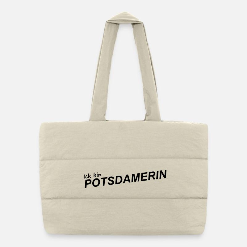 JE SUIS DE POTSDAM Sac shopping matelassé
