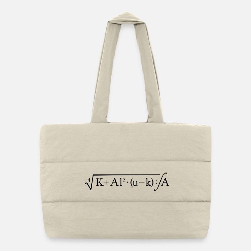 KALUKA formula (diminutive for SuperKlug) Puffer Shopping Bag