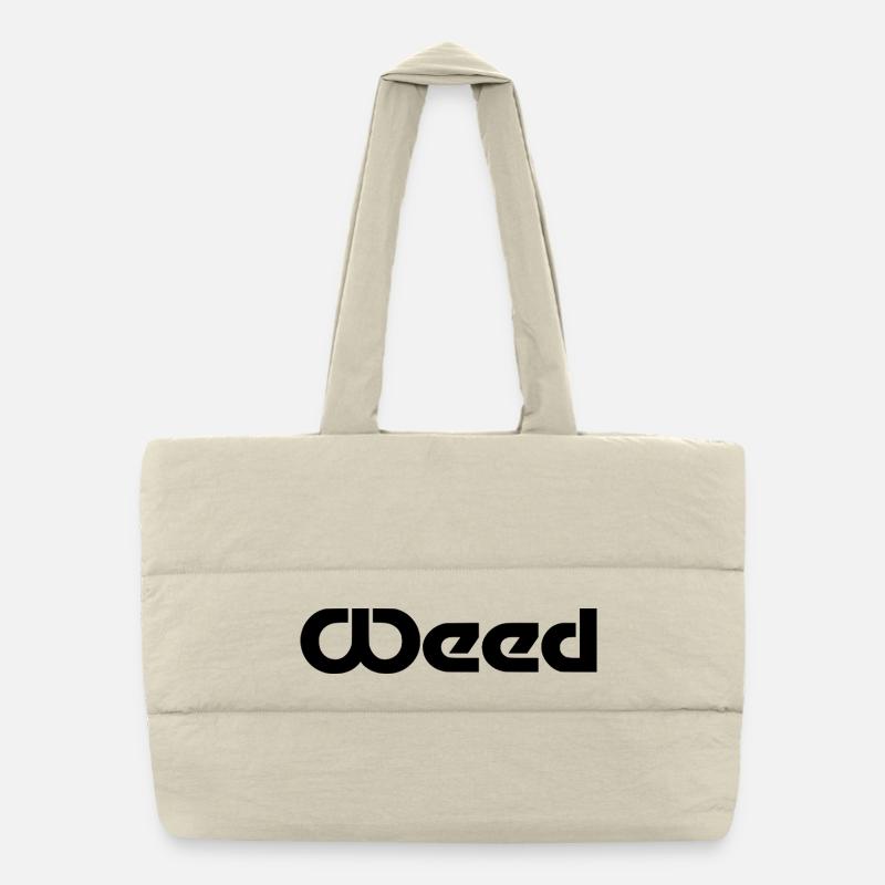 cannabis Sac shopping matelassé