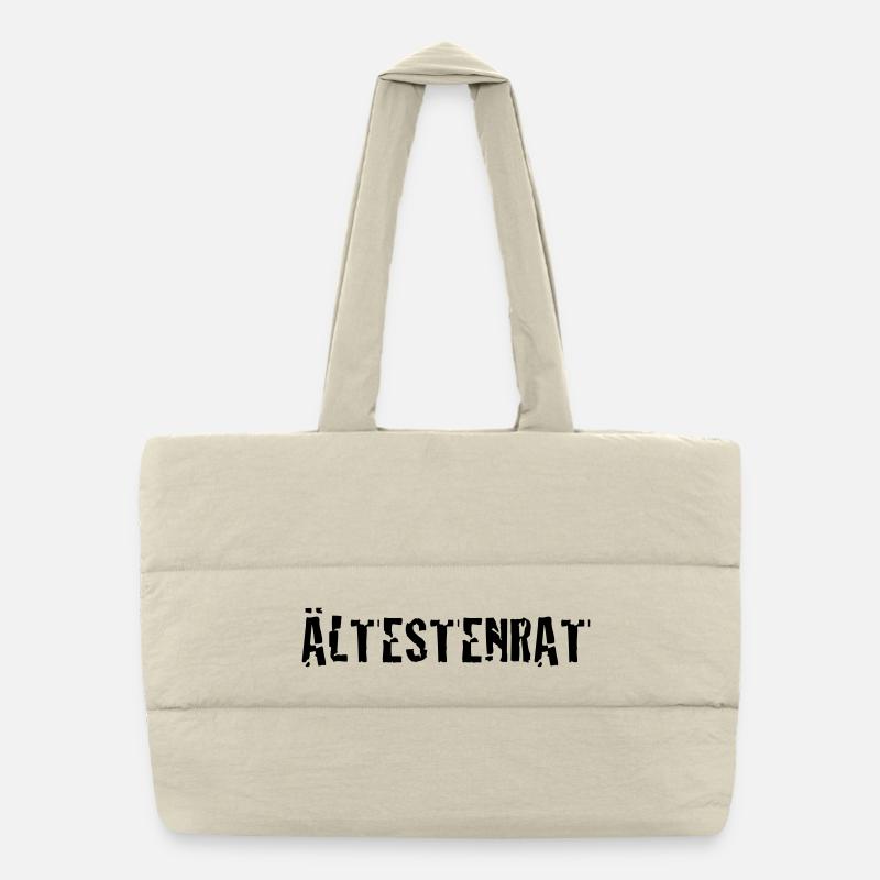 Ältestenrat | Stamm | alter | Rente | Rentner Sac shopping matelassé