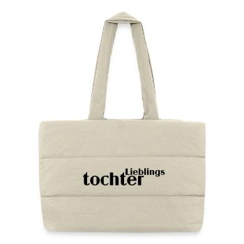 Fille préférée - Sac shopping matelassé - blanc naturel - Devant