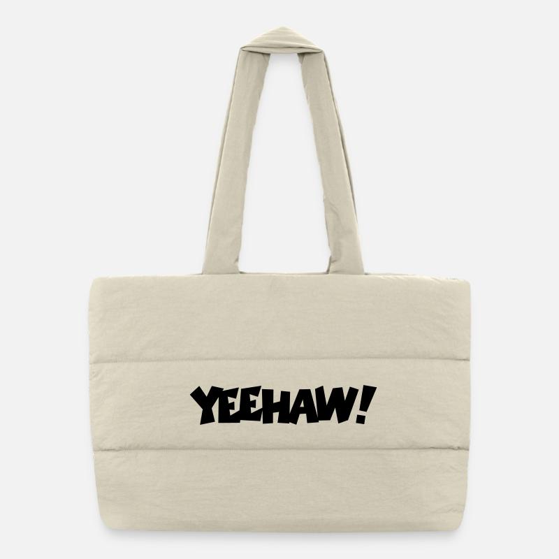 Ouais ! - Sac shopping matelassé - blanc naturel