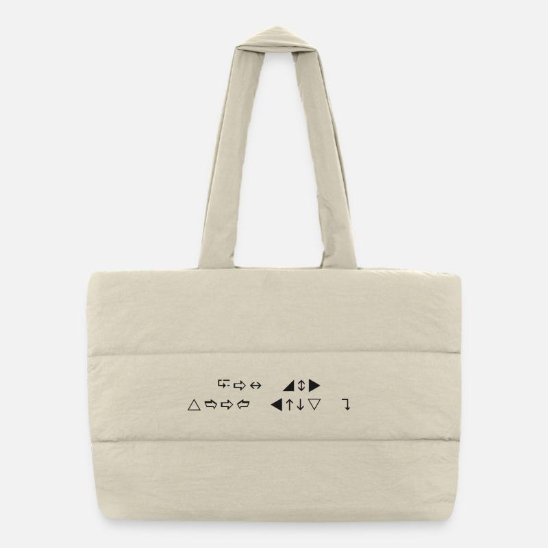 Can You Read This? Puffer Shopping Bag