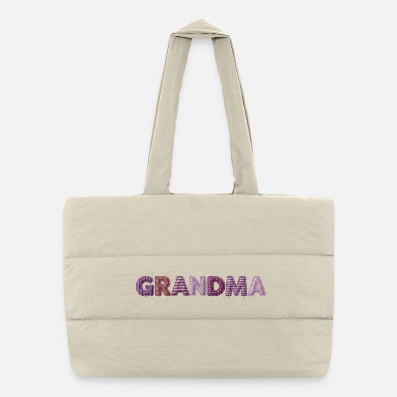 Cadeau de tendance de design de couture vintage pour grand-mère Sac shopping matelassé