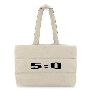 5:0, un score parfait - Sac shopping matelassé - blanc naturel - Devant