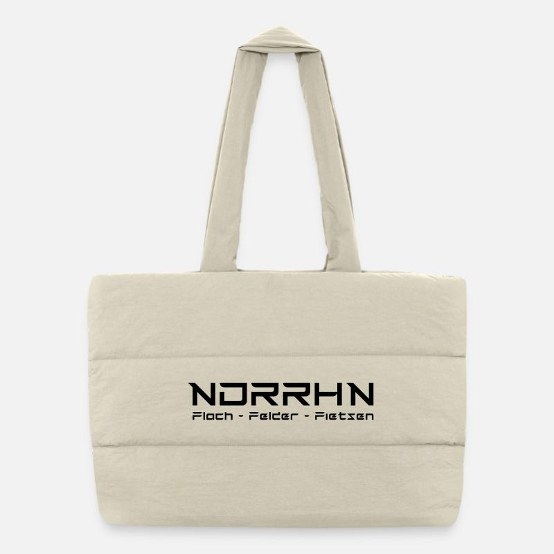 NDRRHN - Puffer-Einkaufstasche - Naturweiß