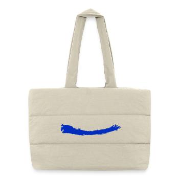 Pinsel | Brush | bleu - Puffer-Einkaufstasche - Naturweiß - Vorne
