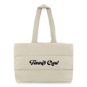 Joueur de tennis - Sac shopping matelassé - blanc naturel - Devant