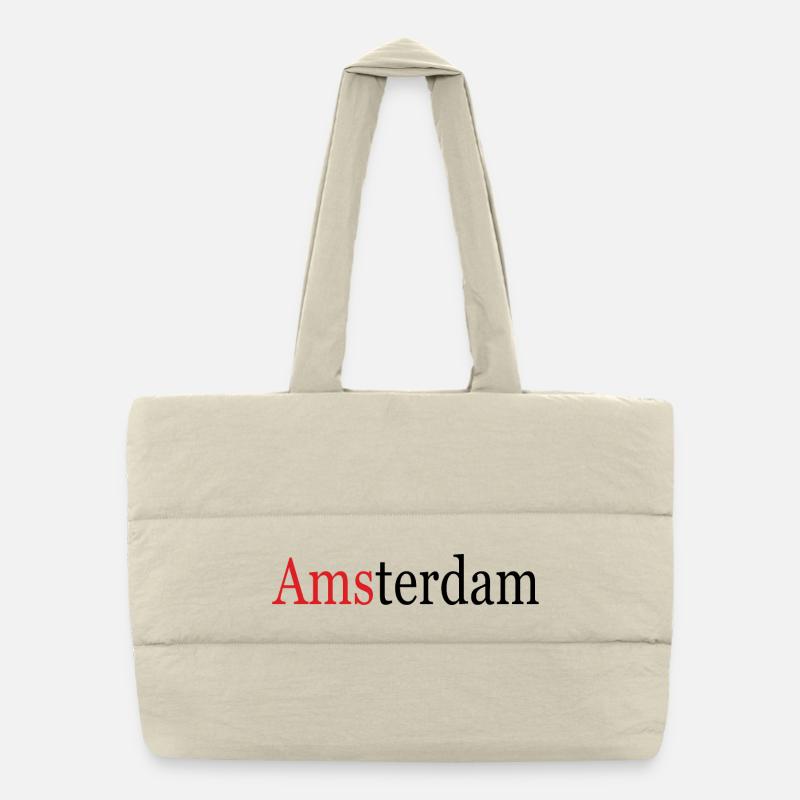 Amsterdam - Puffer Shopping Bag - natural