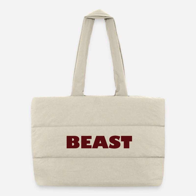 Conception d’impression d’animaux sur le thème de la nature Sac shopping matelassé