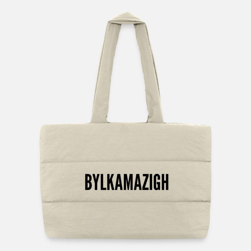 BYLKAMAZIGH - Puffer-Einkaufstasche - Naturweiß