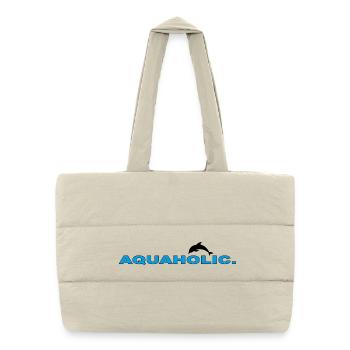 AQUAHOLIC - Sac shopping matelassé - blanc naturel - Devant