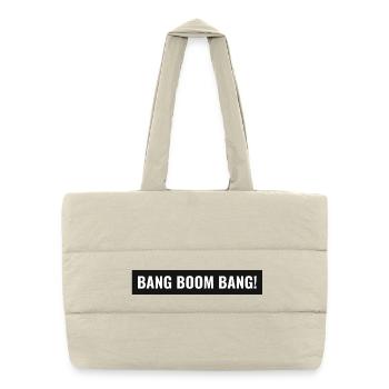Bang Boom Bang! - Sac shopping matelassé - blanc naturel - Devant