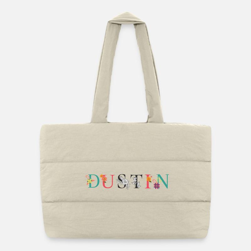 DUSTIN Nom Art avec fleurs brodées Sac shopping matelassé