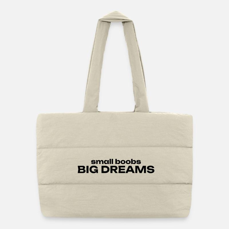 small boobs BIG DREAMS Puffer-Einkaufstasche