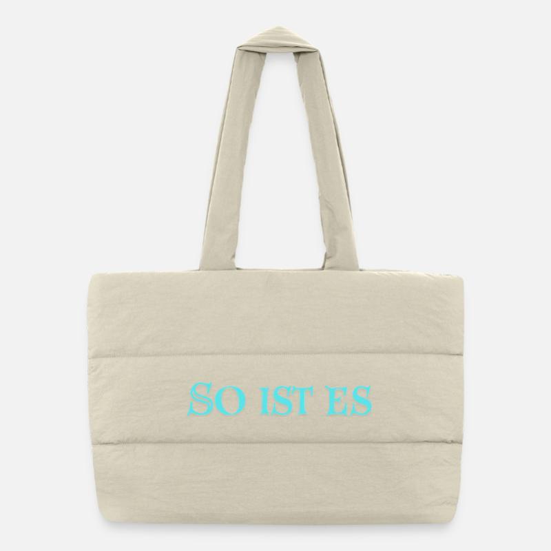 C’est juste - Sac shopping matelassé - blanc naturel
