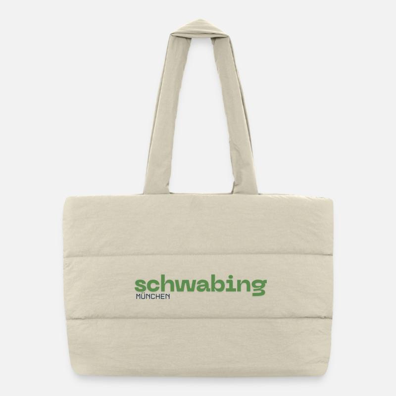 Schwabing Quartier de Munich Sac shopping matelassé