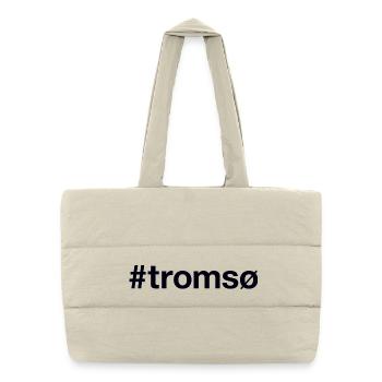 Tromsø Norge, Norvège - Sac shopping matelassé - blanc naturel - Devant