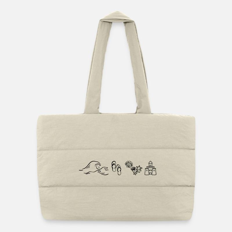 Summer Vibe Puffer Shopping Bag