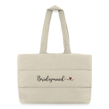 Bridesmaid - Puffer Shopping Bag - natural - Front
