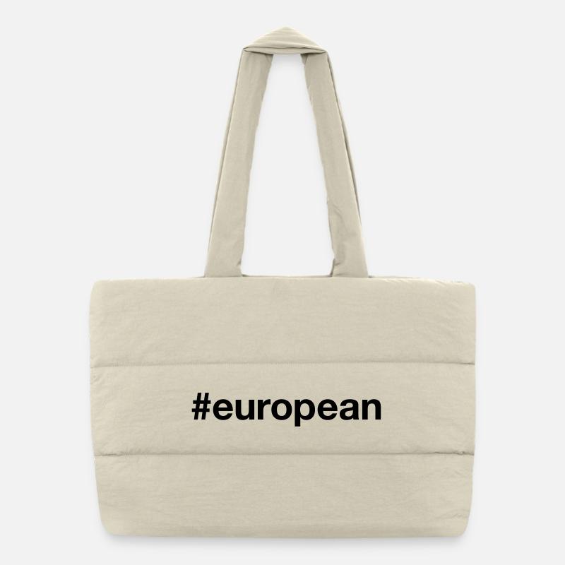 EUROPA Hashtag européen Sac shopping matelassé