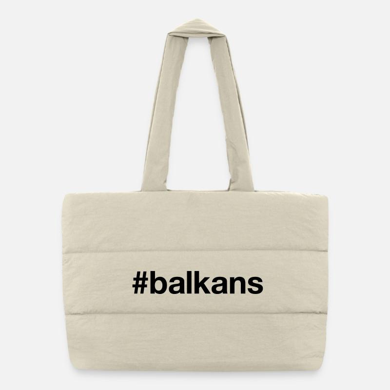 BALKANS Hashtag Balkan Puffer-Einkaufstasche