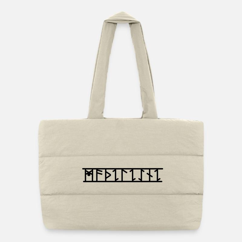 Madeleine - Sac shopping matelassé - blanc naturel