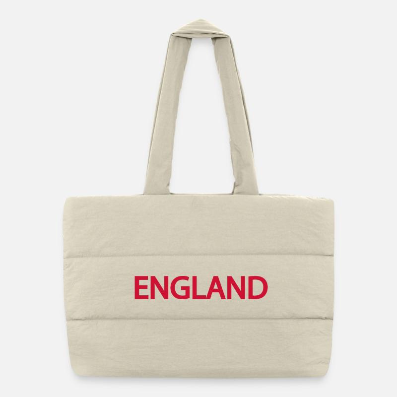 England Flag Design for Clothing Puffer Shopping Bag
