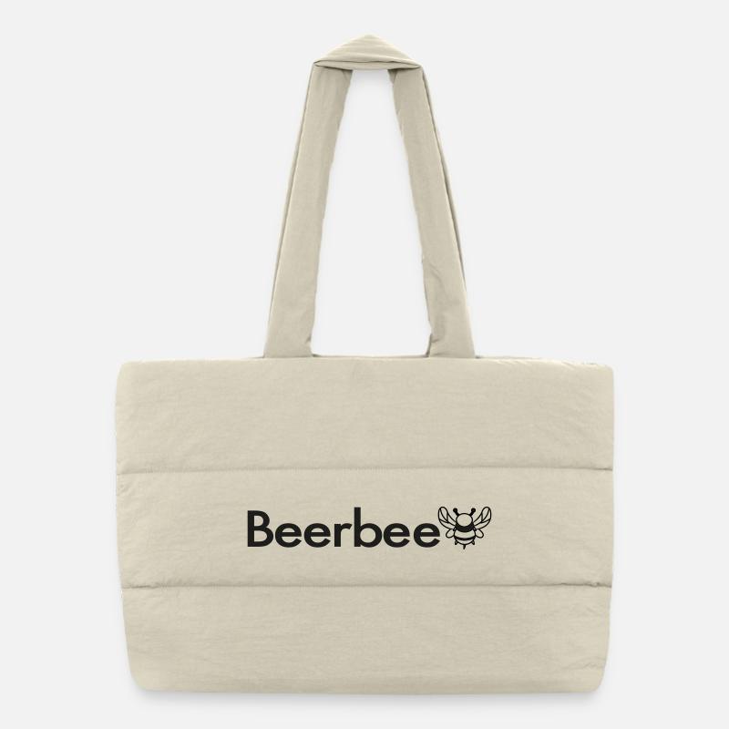 Beerbee Beer Bee Malle Saying TShirt Puffer Shopping Bag