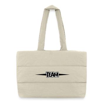Équipe - Sac shopping matelassé - blanc naturel - Devant