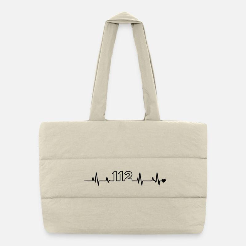 Fire Brigade 112 Puffer Shopping Bag