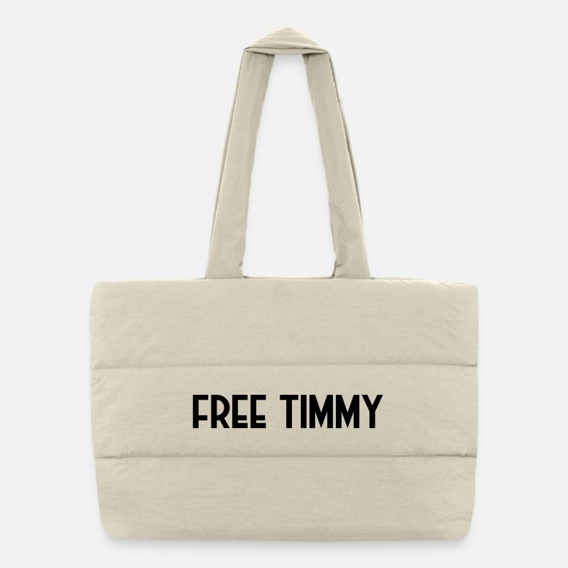 Free Timmy rettet den Buckelwal - Puffer-Einkaufstasche - Naturweiß