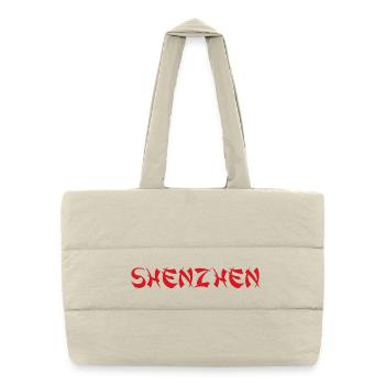 SHENZHEN - Puffer Shopping Bag - natural - Front