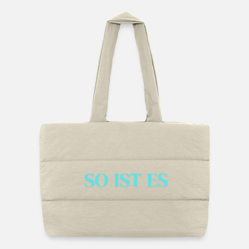 C’est juste - Sac shopping matelassé - blanc naturel