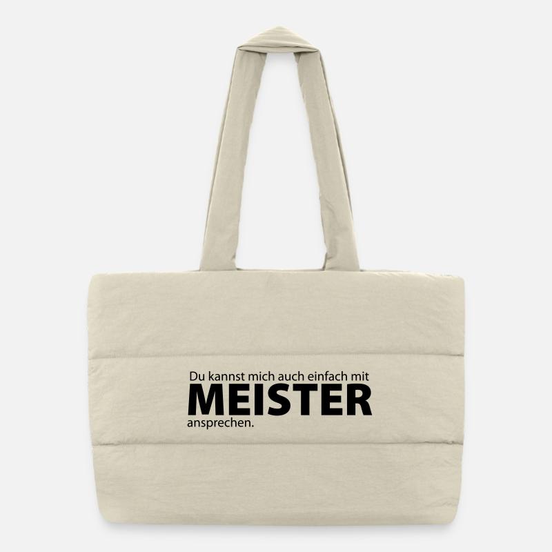 mit Meister ansprechen Puffer-Einkaufstasche