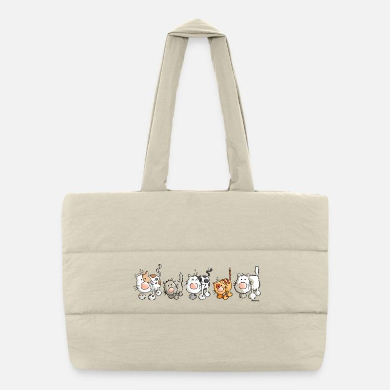 Chats drôles - Chat Sac shopping matelassé