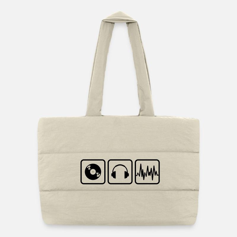 dj - Puffer Shopping Bag - natural
